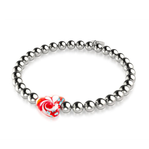 Purpurroter Wirbel | Leuchtendes Herz-Essenz-Armband
